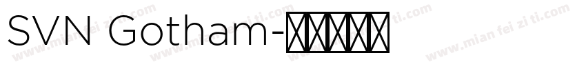 SVN Gotham字体转换